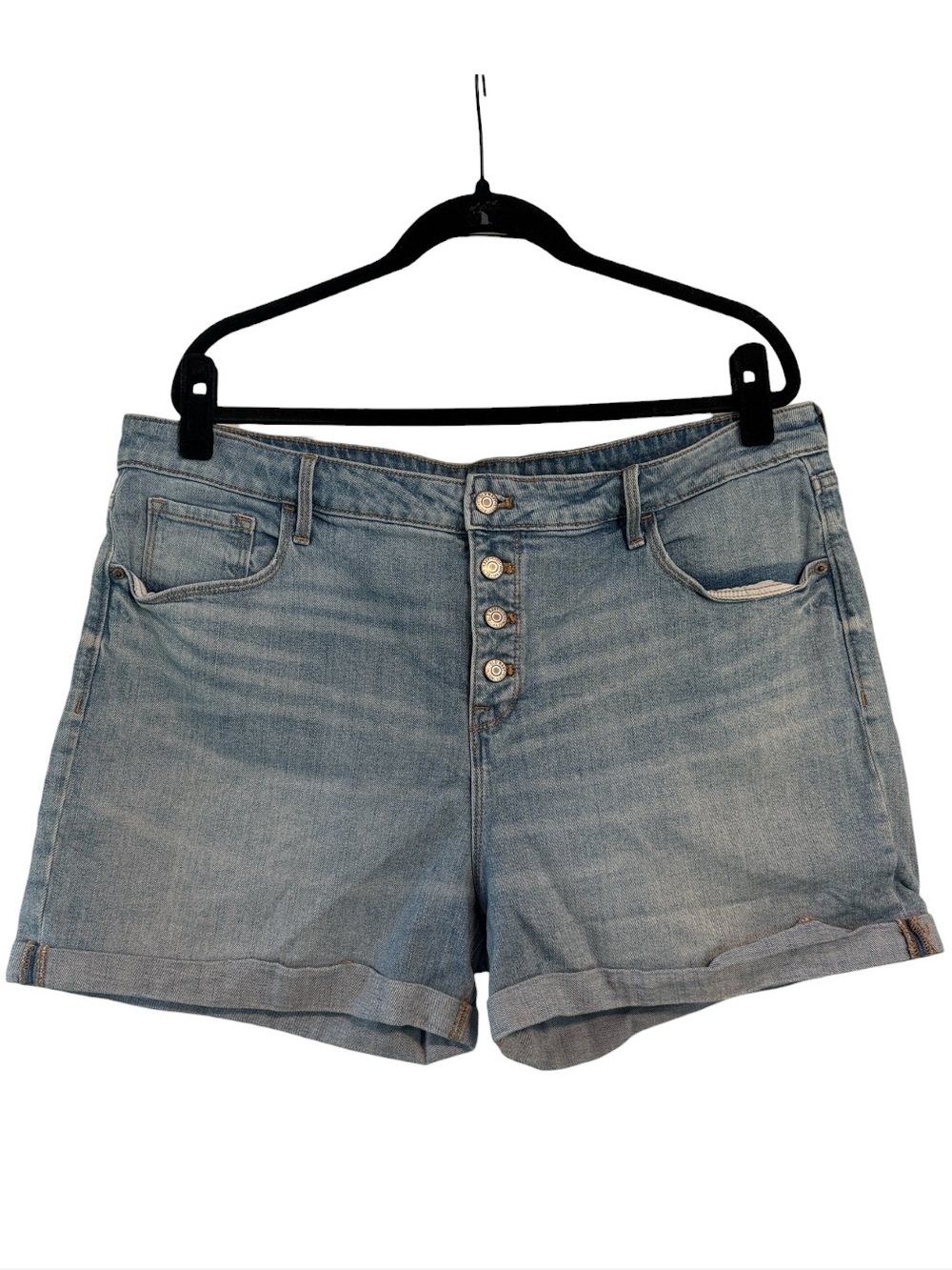 Old Navy High Rise Secret Slim Pocket Jean Shorts